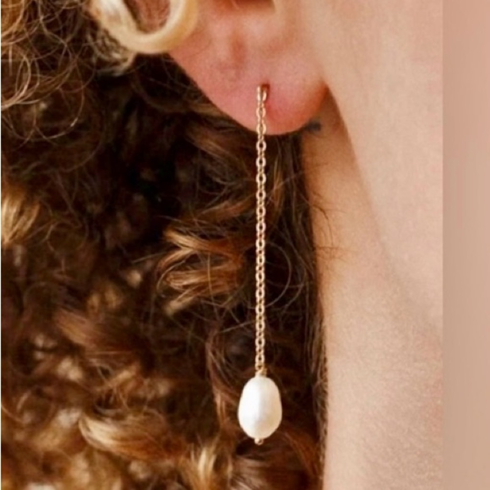 RAMLA genuine Pearl Earrings